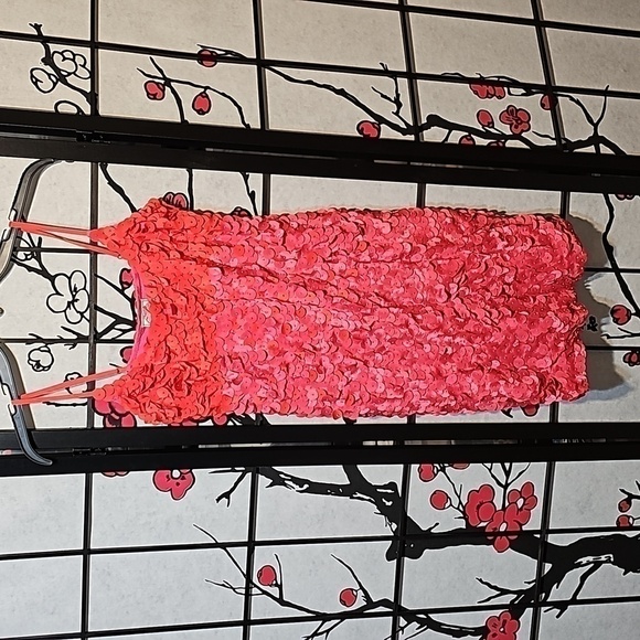 Yoana Baraschi Pink Red Sequins‎ Dress XS - Picture 1 of 8
